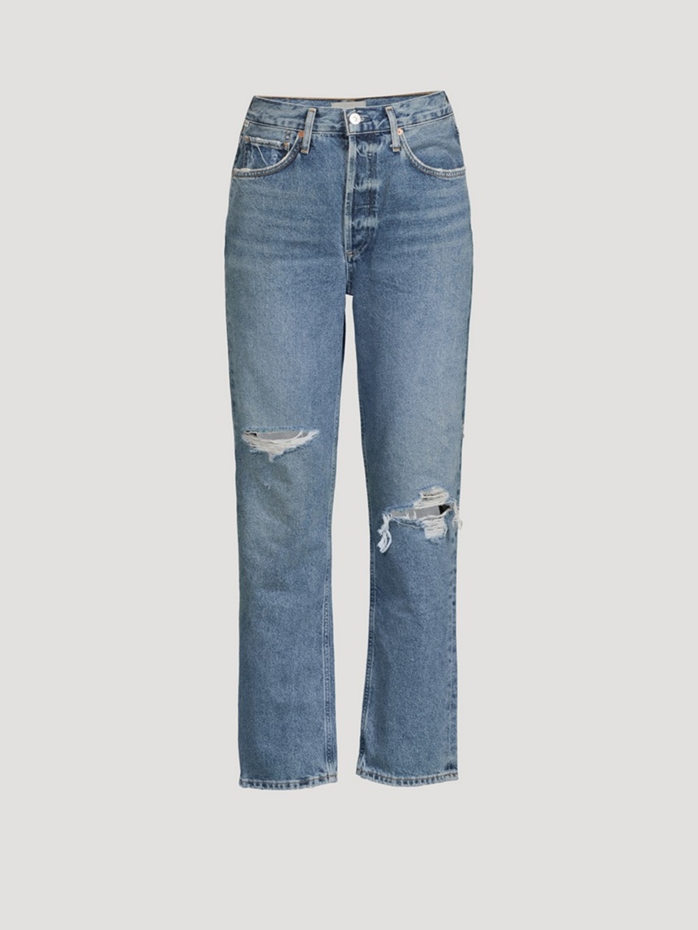 Citizens of Humanity Sabine High Rise Straight Leg Jeans Distressed 25